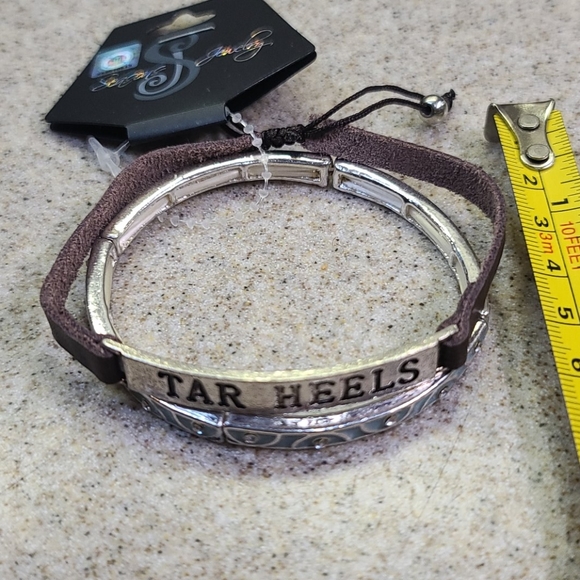 TAR HEELS 2 Bracelets. 1 BLUE / 1 Leather - Picture 6 of 8